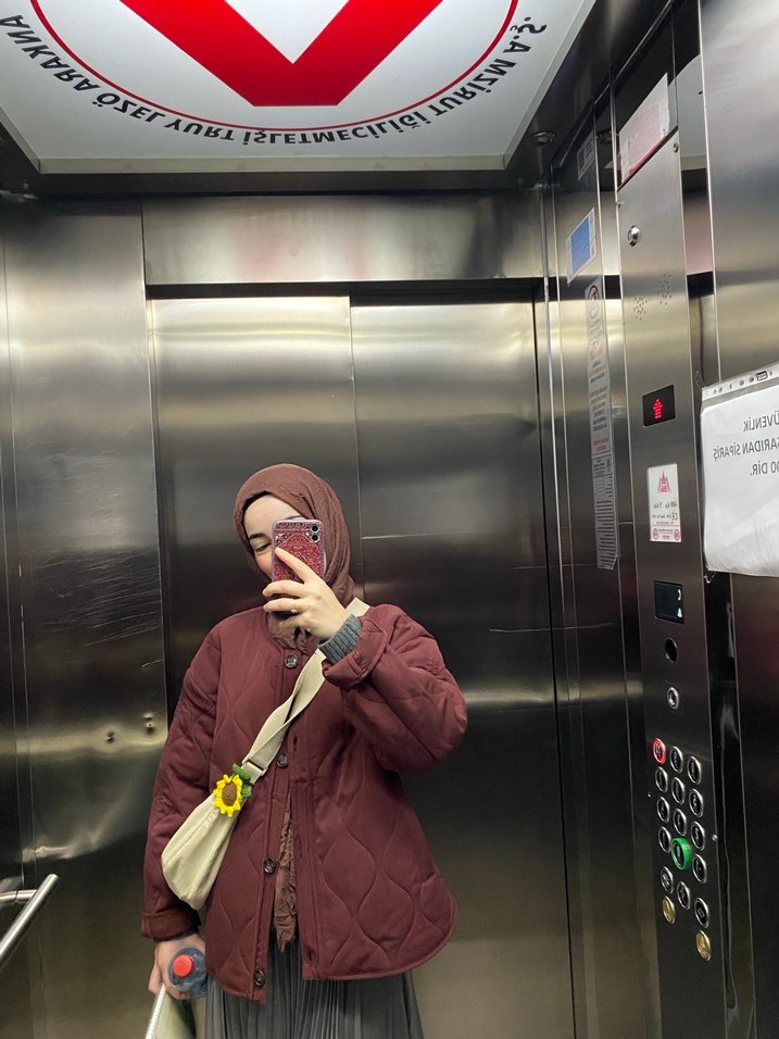 Manuka kapitone ceket kaban - Görsel 3