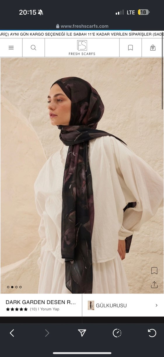 Fresh scarfs Şal - Görsel 2