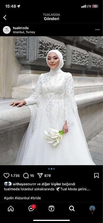 Tual moda gelinlik aysira House of zarif - Görsel 2