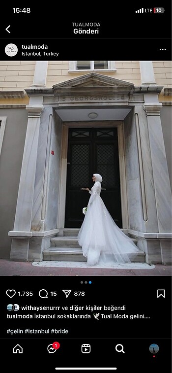 Tual moda gelinlik aysira House of zarif - Görsel 3