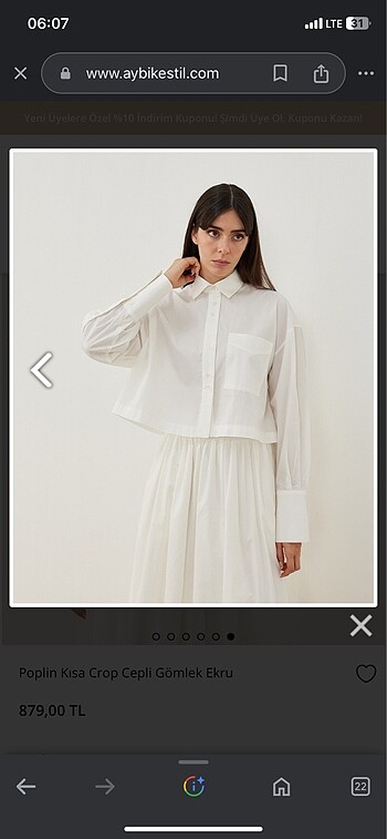 Suud Collection Aybike stil gömlek