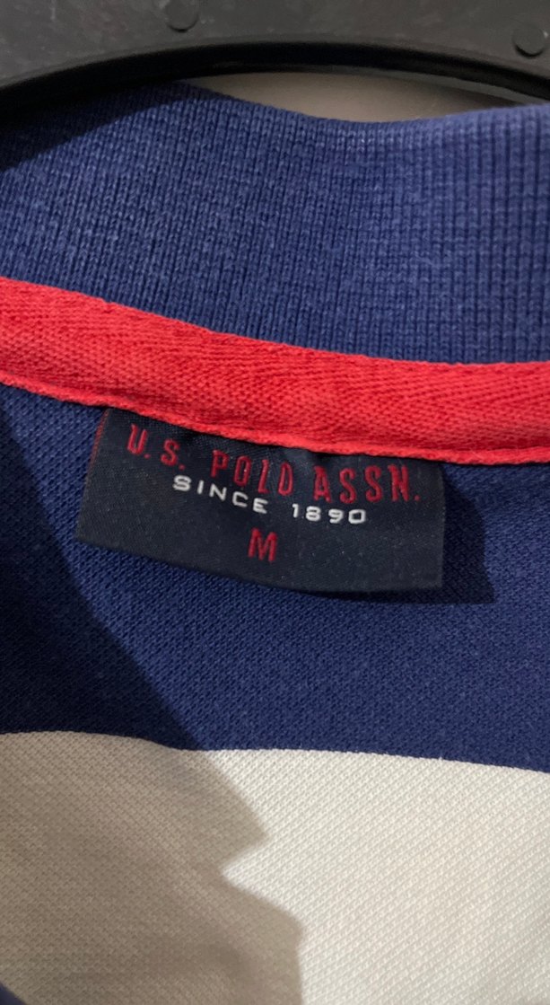 Mavi Beyaz Çizgili Erkek Polo Tişört - Görsel 2