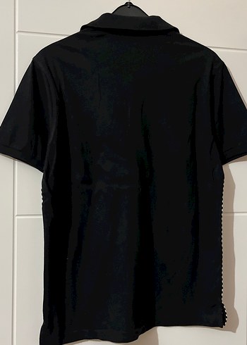 Erkek Siyah Beyaz Çizgili Polo Tişört - Görsel 4