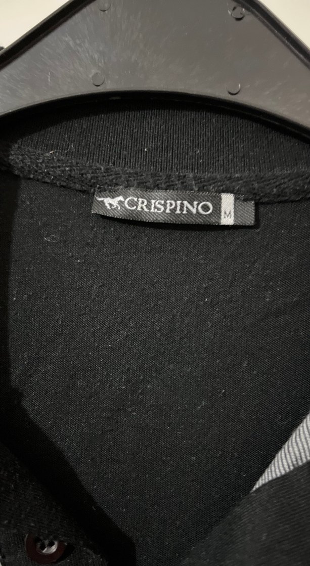 Erkek Siyah Beyaz Çizgili Polo Tişört - Görsel 2