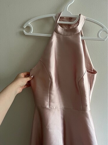 Forever New Pembe abiye kısa elbise