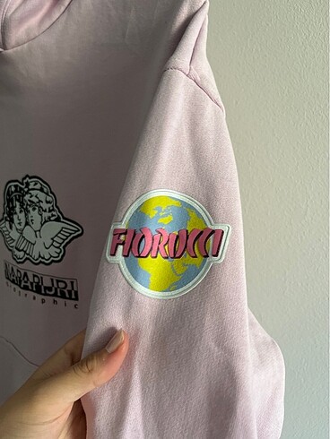 s Beden Napapijri pembe sweatshirt