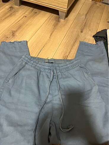 Kot görünümlü kumaş pantolon rahat