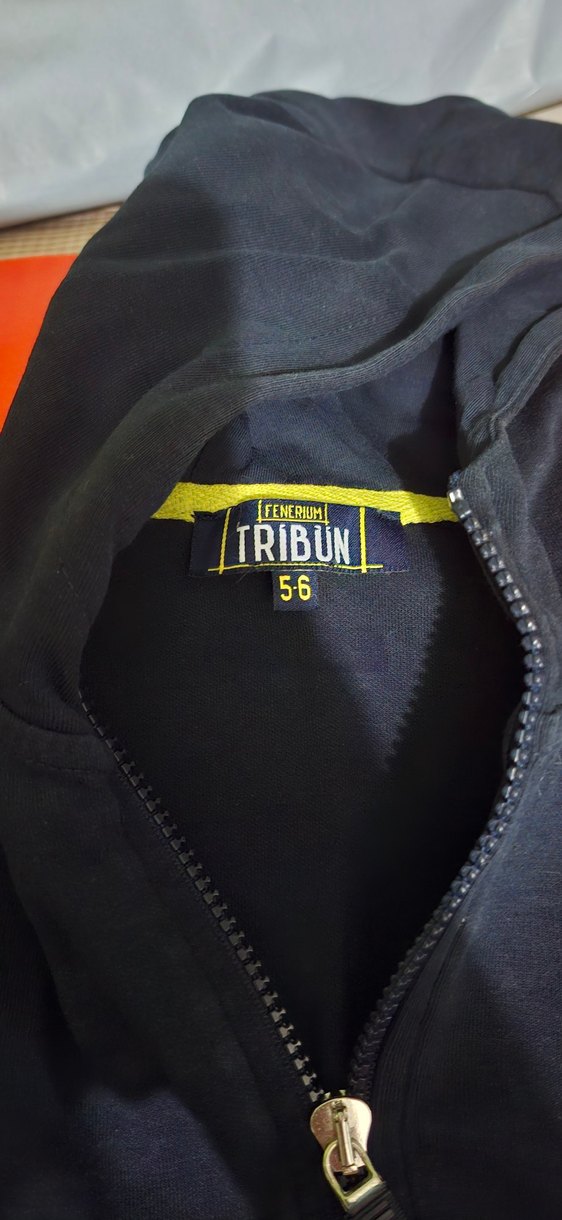 FENERIUM Sarı Lacivert Kapüşonlu Erkek Çocuk Sweatshirt - Görsel 3