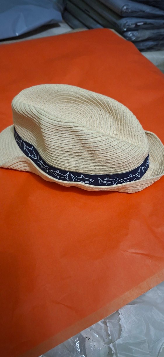 Bej Hasır Erkek Çocuk Şapka - Görsel 2