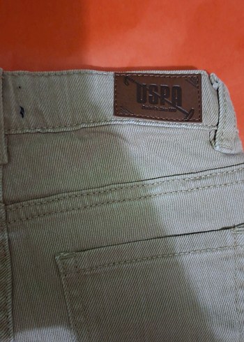 US POLO Bej Erkek Çocuk Denim Pantolon - Görsel 2