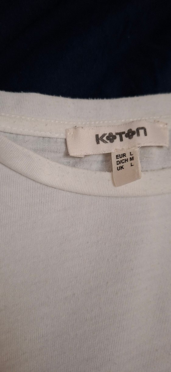 Koton Renkli Pilili Kısa Kollu Kadın Tişört L - Görsel 3