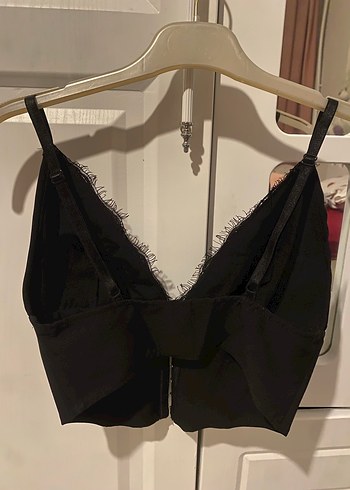 xs Beden siyah Renk Dantel Detaylı Siyah korse
