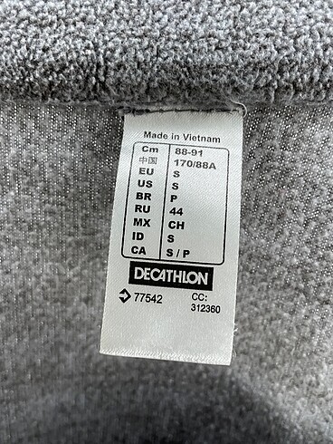s Beden gri Renk Decathlon Sweatshirt %70 İndirimli.