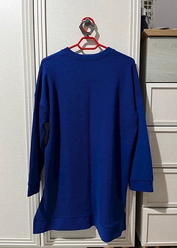 Kadın Mavi Uzun Kollu Sweatshirt - Görsel 3