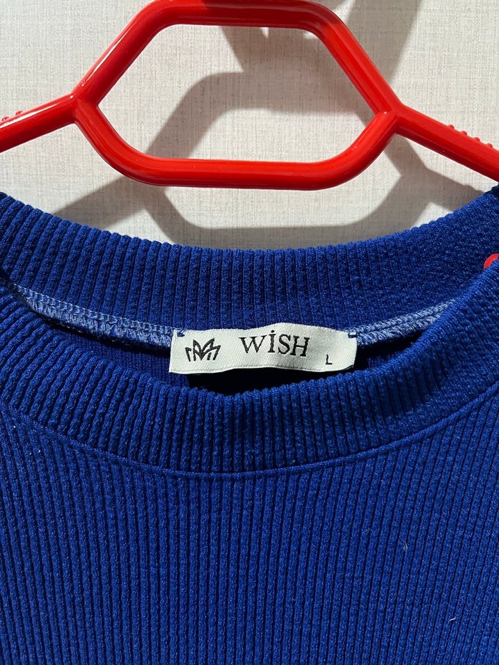 Kadın Mavi Uzun Kollu Sweatshirt - Görsel 2