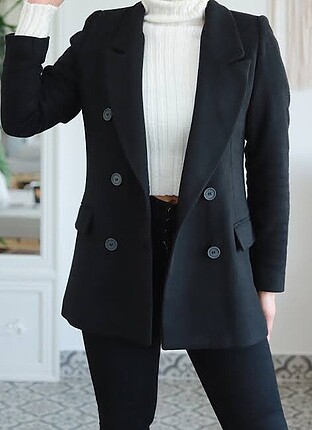 Siyah blazer ceket