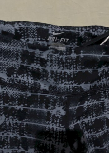 Nike Dri-Fit Siyah-Gri Desenli Tayt - Görsel 4