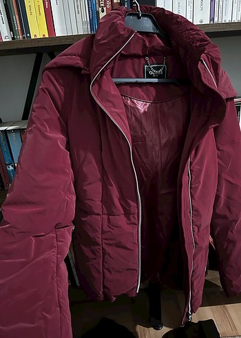 Guess Bordo Kemerli Kadın Mont - Görsel 2