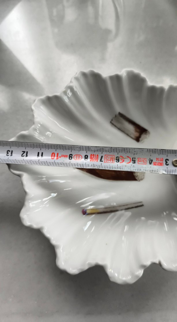 Beyaz Baskılı Dekoratif Tabak - Görsel 4