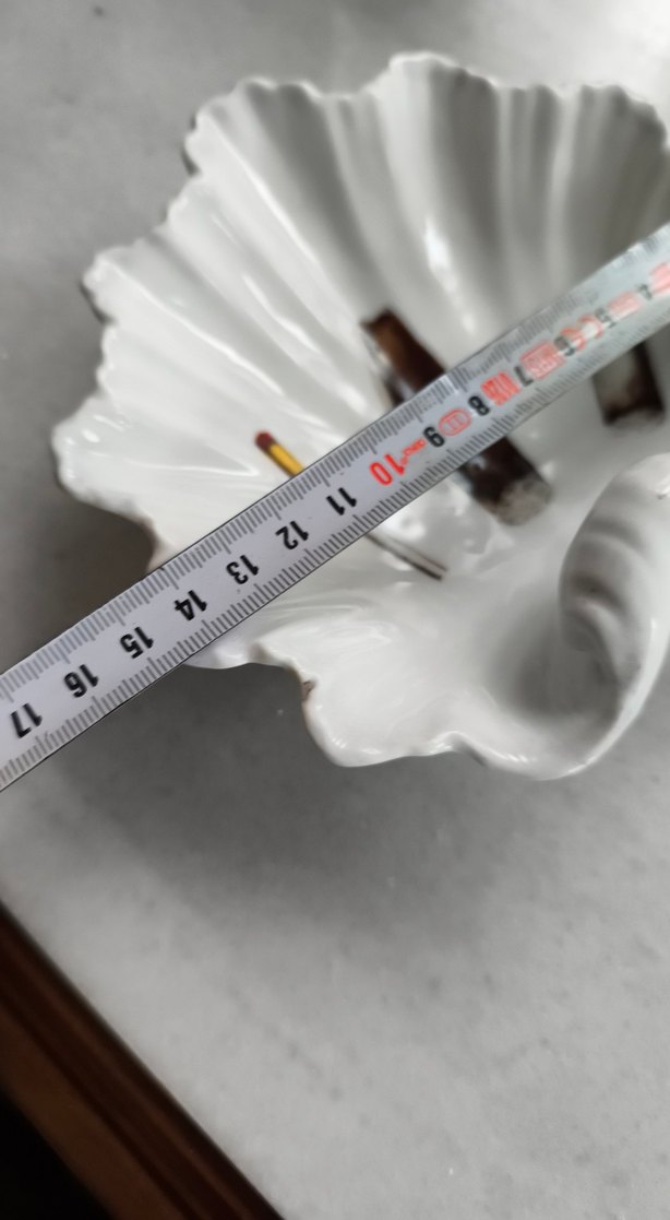 Beyaz Baskılı Dekoratif Tabak - Görsel 3