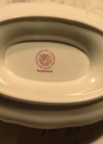 Bordo Klasik Sosluk ve Tabak - Görsel 3