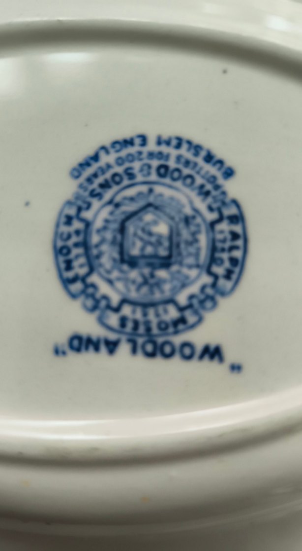 Koyu Mavi Desenli porselen 3 lü kayık Tabakları ingiliz - Görsel 5