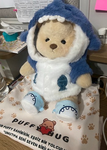 Beden Renk PuffyHug Kahverengi Peluş Ayı