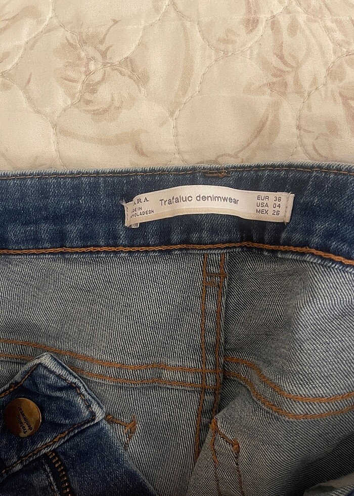 Zara jean kot pantolon - Görsel 4