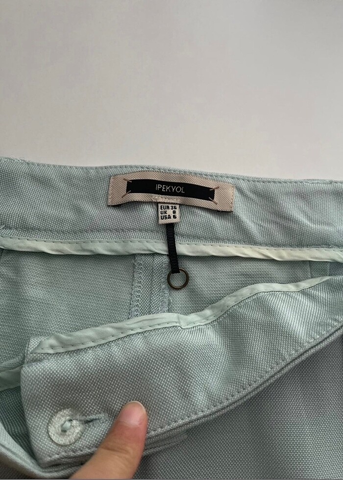 İpekyol mint yeşili kumaş pantolon - Görsel 2