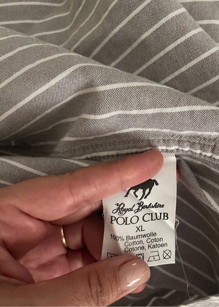 Royal Berkshire Polo Club çizgili gömlek - Görsel 5