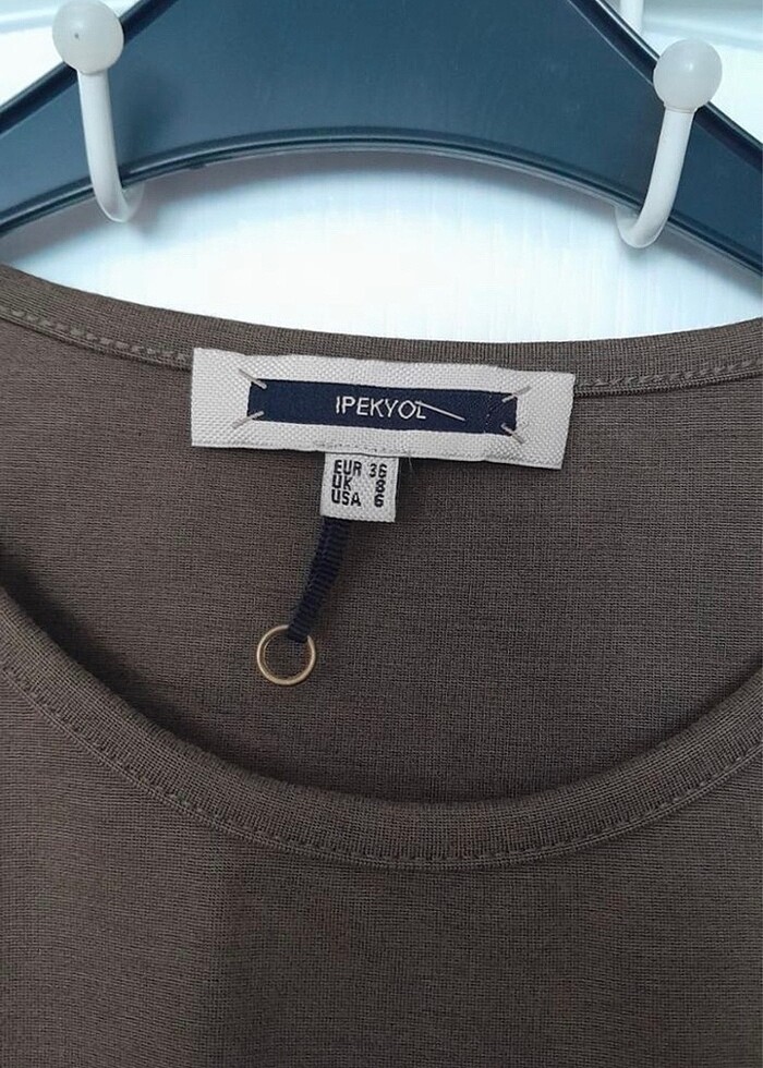 İpekyol haki şık bluz kazak - Görsel 3