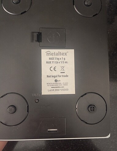 Metaltex mutfak gıda tartısı terazisi - Görsel 3