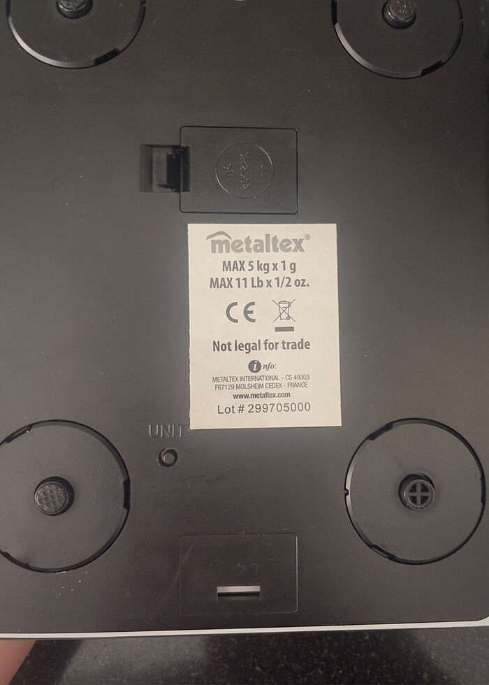 Metaltex mutfak gıda tartısı terazisi - Görsel 3