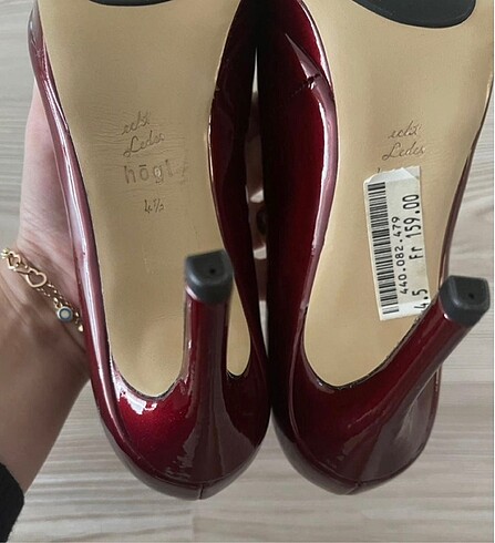 Högl bordo rugan stiletto abiye - Görsel 5