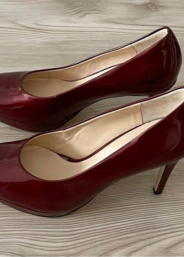 Högl bordo rugan stiletto abiye - Görsel 2