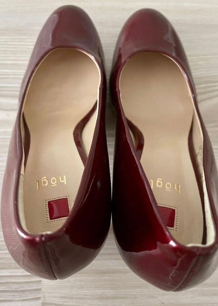 Högl bordo rugan stiletto abiye - Görsel 4