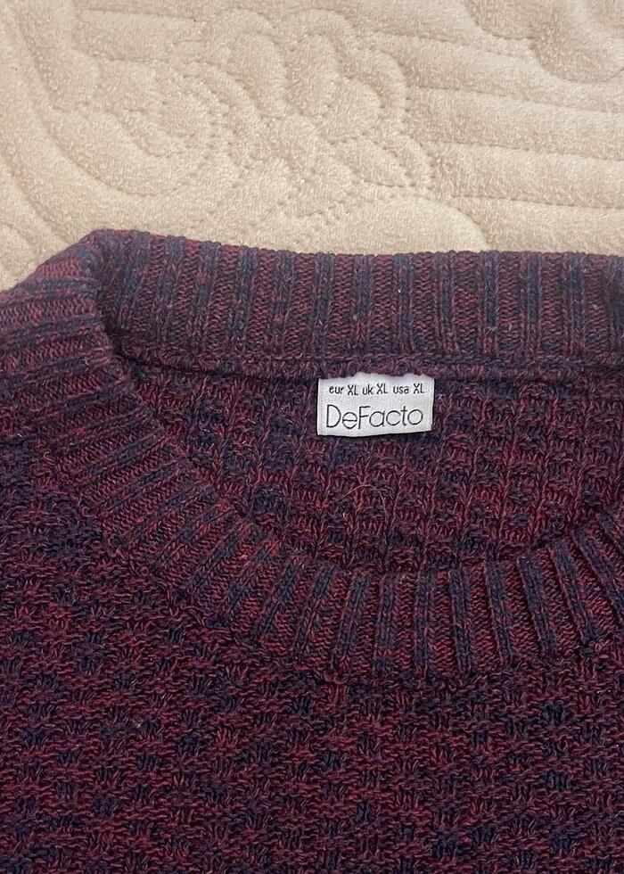 Bisiklet yaka triko kazak - Görsel 2