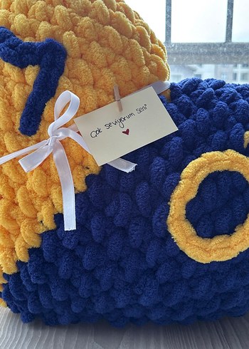 Fenerbahçe Büyük Boy Kalp Yastık - Görsel 4