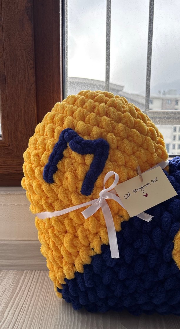 Fenerbahçe Büyük Boy Kalp Yastık - Görsel 2