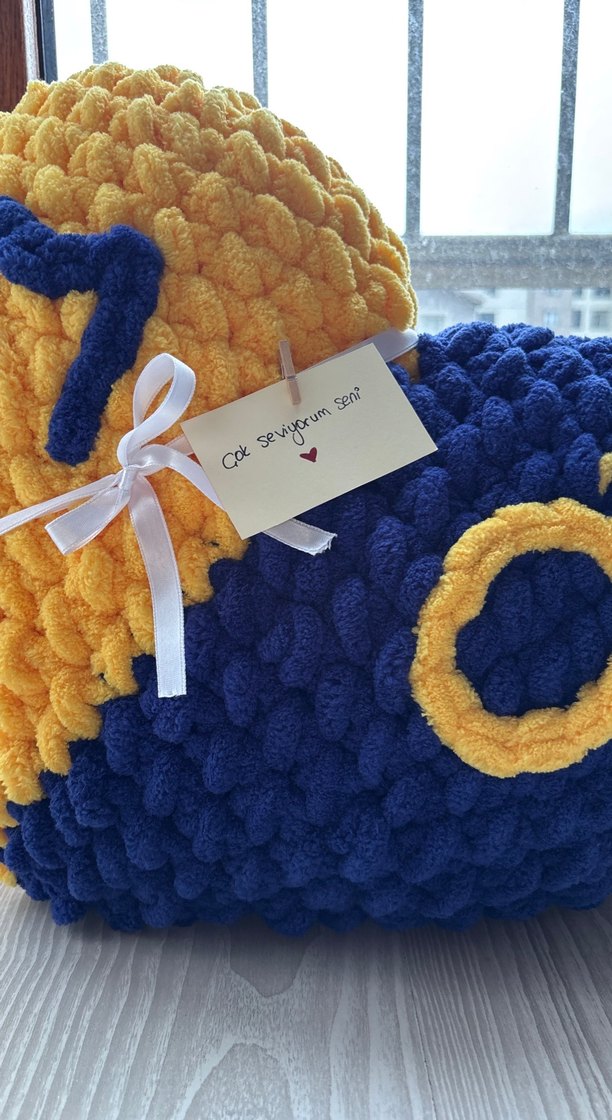 Fenerbahçe Büyük Boy Kalp Yastık - Görsel 4