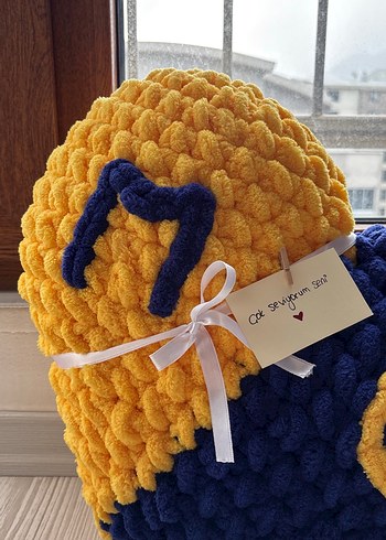 Fenerbahçe Büyük Boy Kalp Yastık - Görsel 2