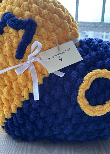 Fenerbahçe Büyük Boy Kalp Yastık - Görsel 4