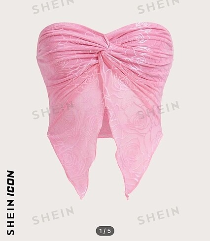 Shein tül crop