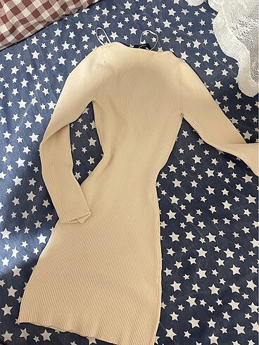 s Beden ten rengi Renk Bershka triko mini elbise