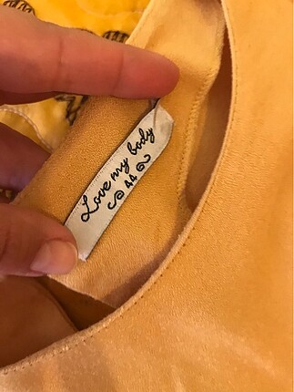 44 Beden sarı Renk Bağlamalı Bluz