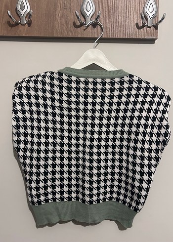 Kazayağı Desenli Triko süveter - Görsel 3