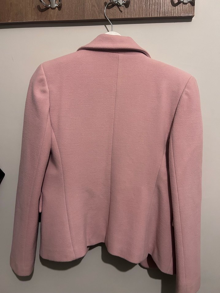 Pembe Süet Kadın Blazer Ceket - Görsel 3