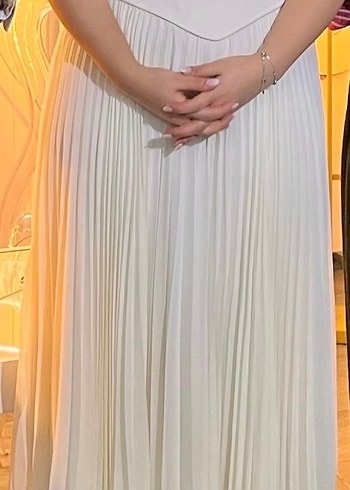 Nişan ekru elbise - Görsel 2