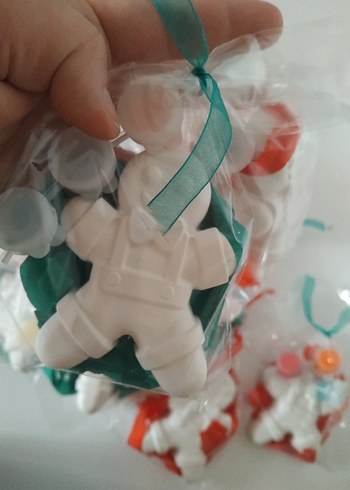 kurabiye adam .renkli Boyanabilir Seramik Figür Seti - Görsel 3