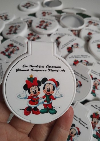 Renkli Mickey Mouse Temalı Yuvarlak Mouse Pad - Görsel 2